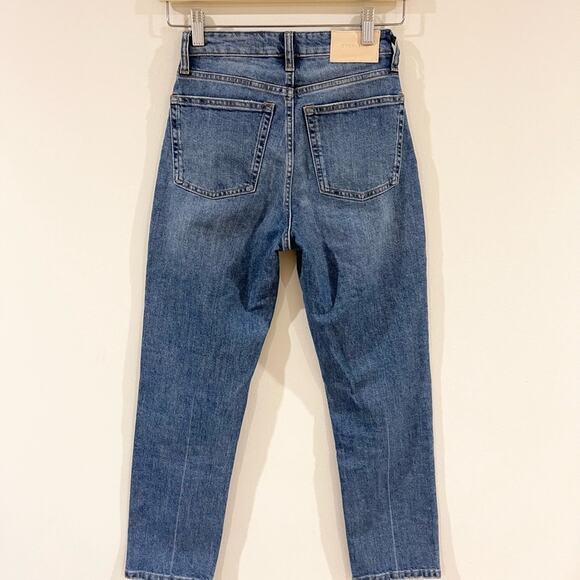 Everlane the Super Straight Jeans Woman size 23 Ankle Blue - Picture 5 of 7